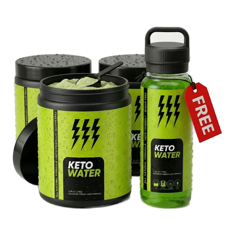 KetoWater Weight Management Relief Supplement — 3 Bottle / 90 Day Pack